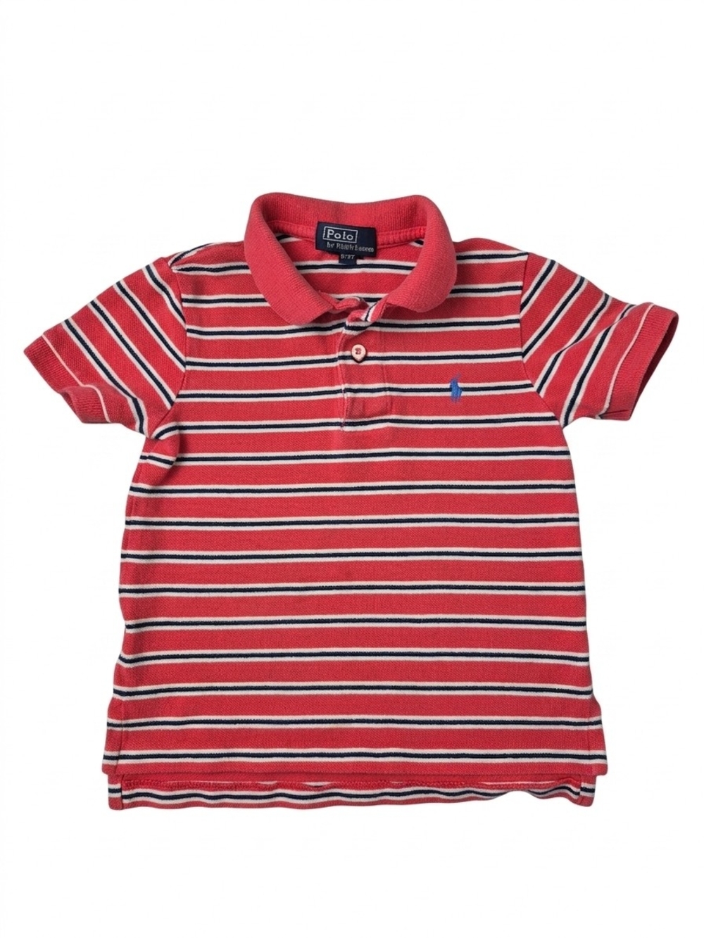 Polo Ralph Lauren Kids 3T Patriotic Red Navy Striped Polo Shirt